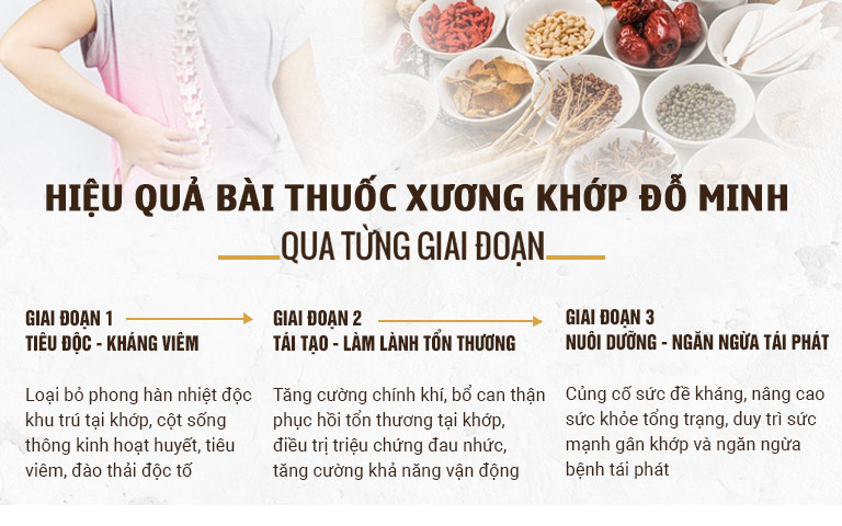 Cách sử dụng và thời gian điều trị bằng bài thuốc Xương khớp Đỗ Minh