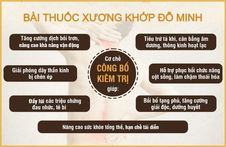 Công dụng bài thuốc Xương khớp Đỗ Minh