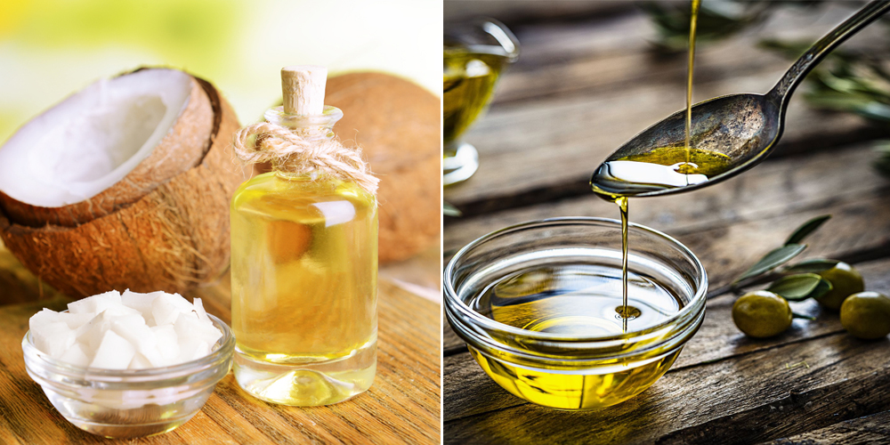 Dưỡng mọc tóc bằng dầu dừa và dầu olive