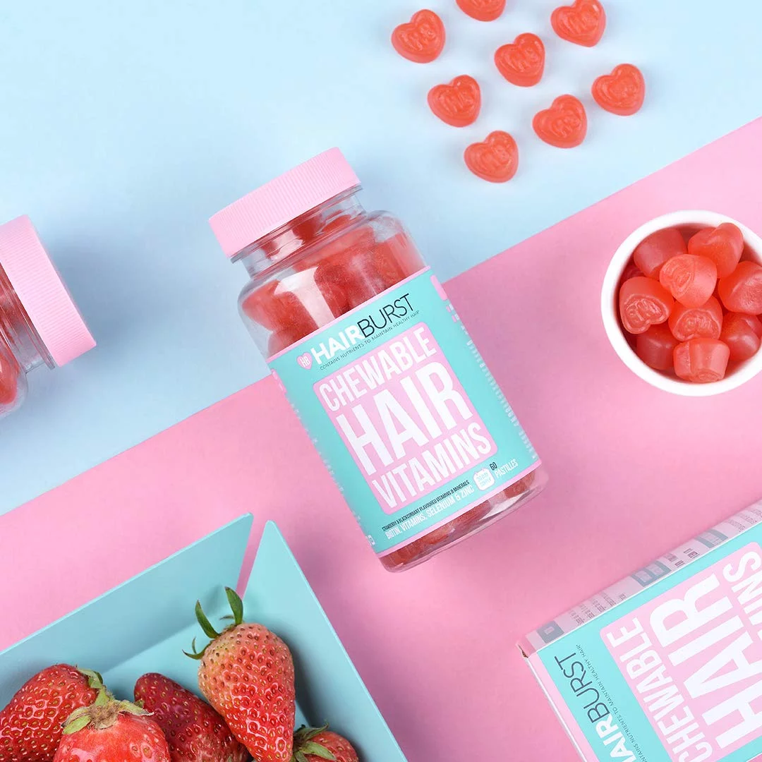 Hairburst Biotin Chewable Hair Vitamins là kẹo dẻo giúp kích thích mọc tóc