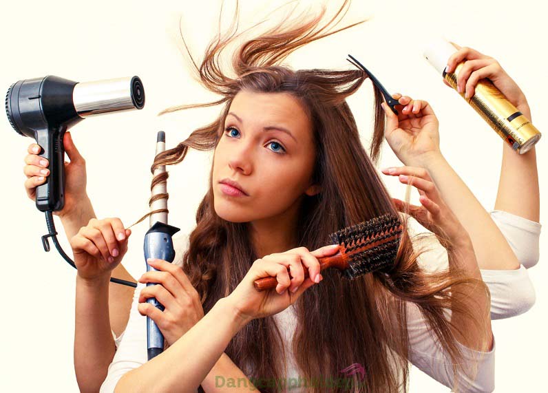 Hạn chế các tác động nhiệt và hóa chất lên mái tóc