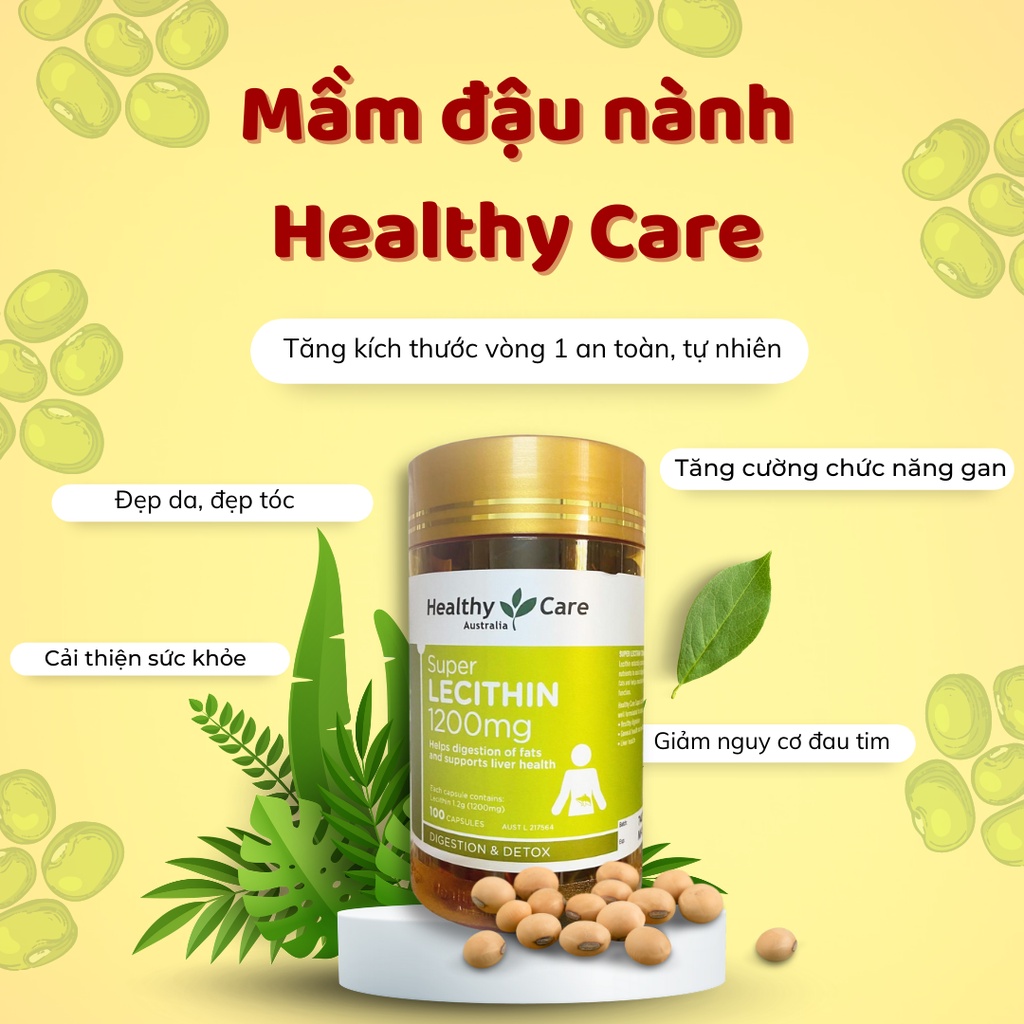 Mầm đậu nành Healthy Care Super Lecithin