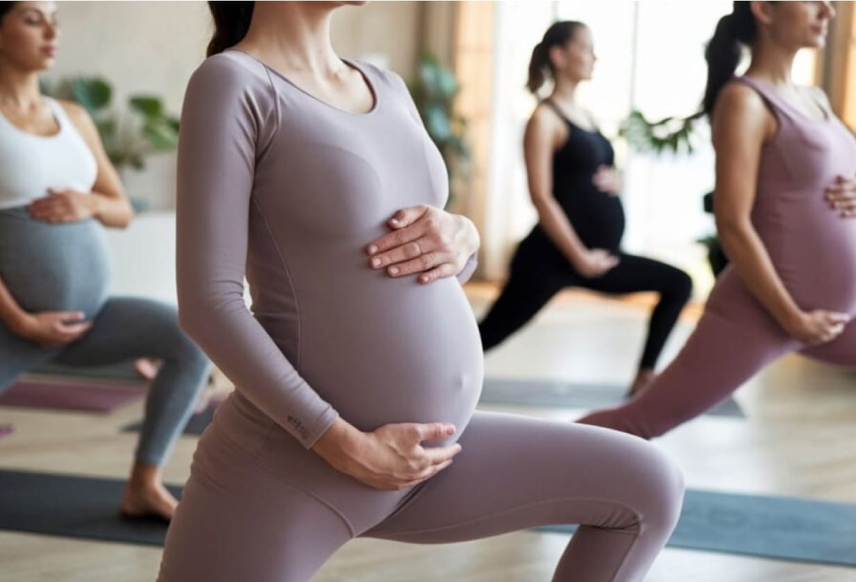 Mẹ bầu nên vận động nhẹ nhàng để phổi hoạt động tốt hơn