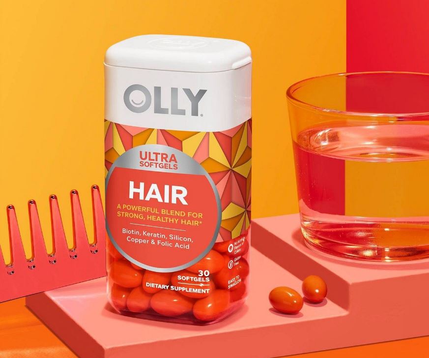 Olly Hair Ultra 30 Softgels giúp bổ sung dưỡng chất cho tóc, ngăn chặn tình trạng tóc khô xơ