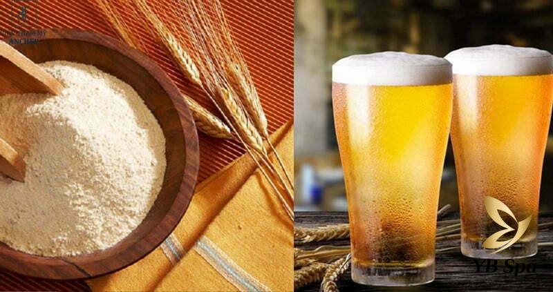 Trong men bia có hàm lượng vitamin B rất cao có thể giúp tắm trắng