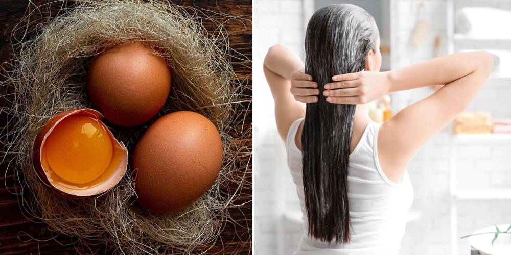 Ủ tóc bằng trứng gà kết hợp với sữa chua để tóc được mềm mượt